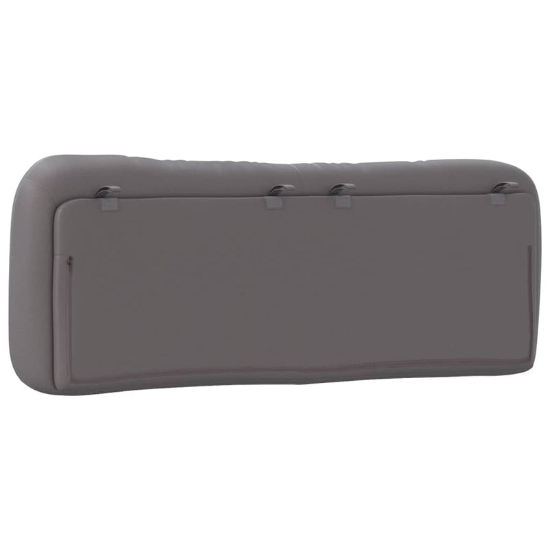 vidaXL szürke műbőr fejtámla párna 120 cm