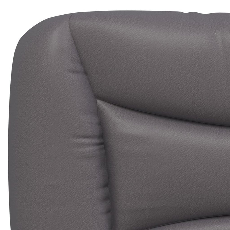 vidaXL szürke műbőr fejtámla párna 120 cm