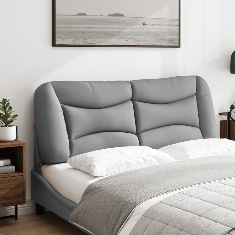 vidaXL világosszürke szövet fejtámla párna 140 cm