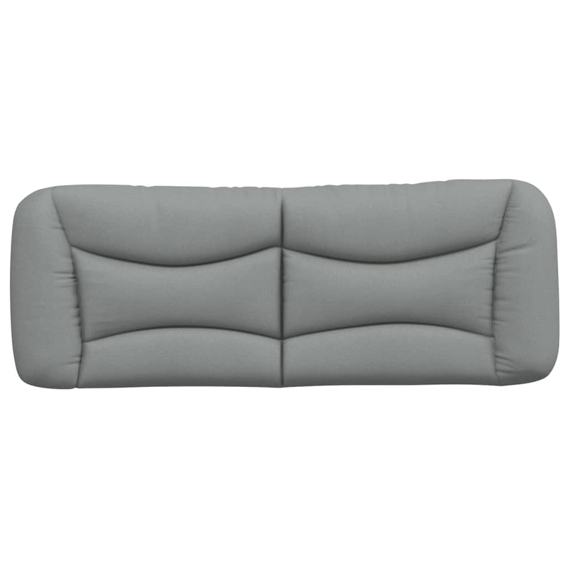vidaXL világosszürke szövet fejtámla párna 140 cm