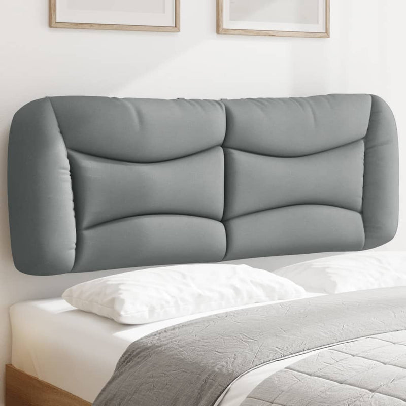 vidaXL világosszürke szövet fejtámla párna 140 cm