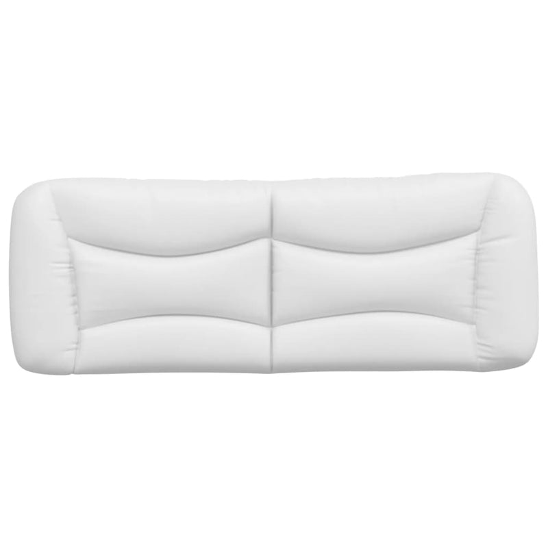 vidaXL fehér műbőr fejtámla párna 140 cm