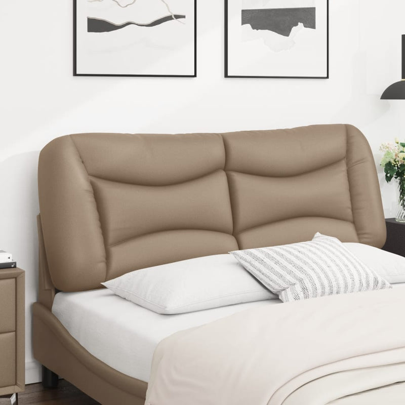vidaXL cappuccino színű műbőr fejtámla párna 140 cm