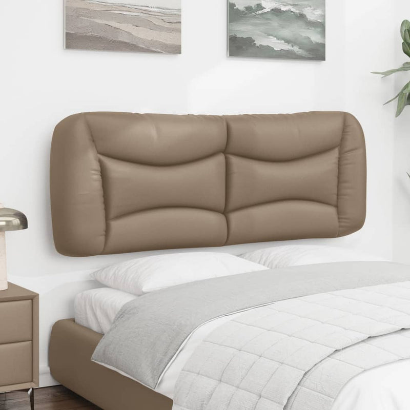 vidaXL cappuccino színű műbőr fejtámla párna 140 cm