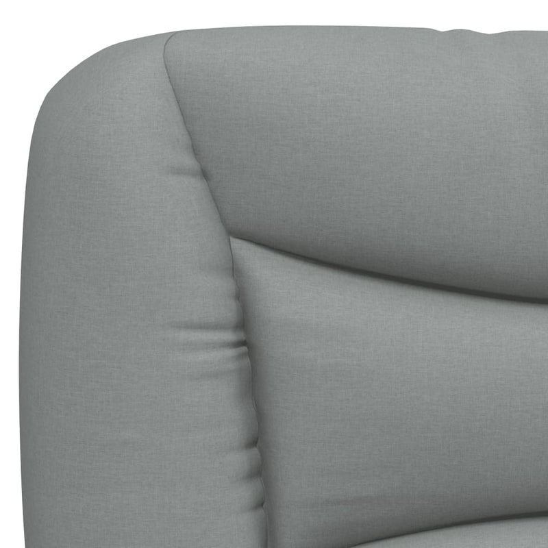 vidaXL világosszürke szövet fejtámla párna 160 cm