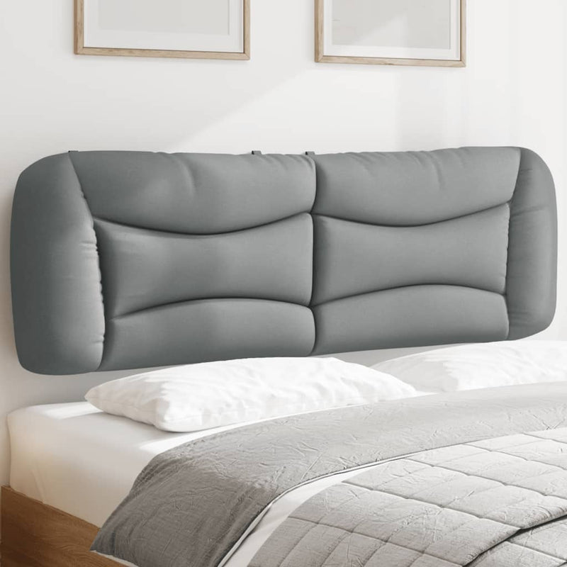 vidaXL világosszürke szövet fejtámla párna 160 cm