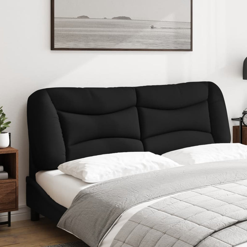 vidaXL fekete szövet fejtámla párna 160 cm