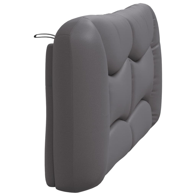 vidaXL szürke műbőr fejtámla párna 160 cm