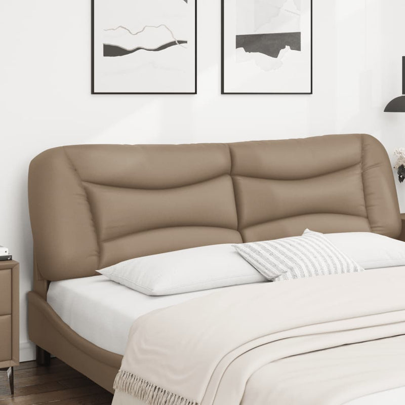 vidaXL cappuccino színű műbőr fejtámla párna 180 cm
