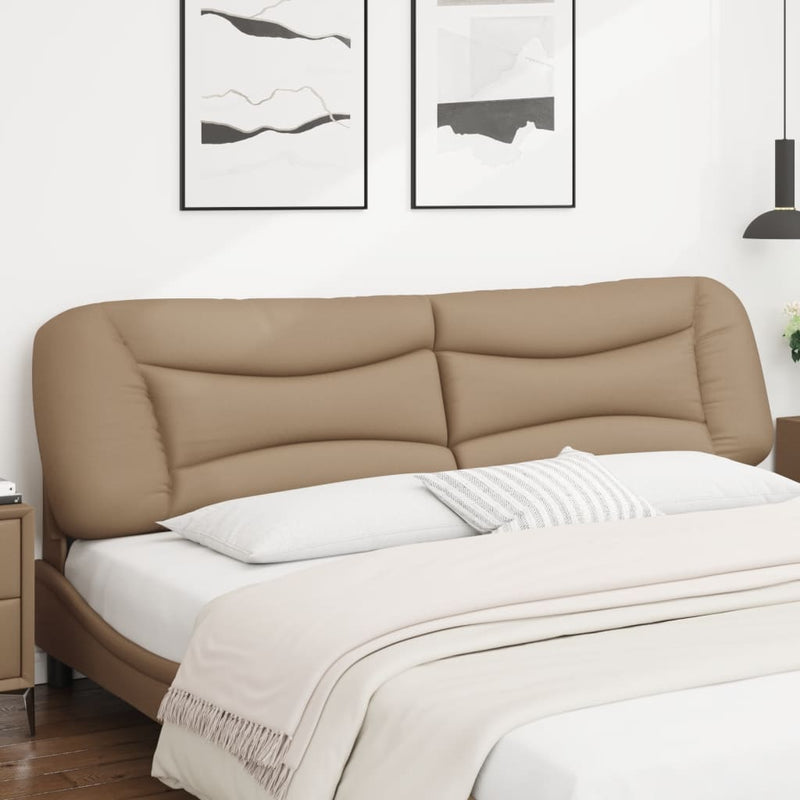 vidaXL cappuccino színű műbőr fejtámla párna 200 cm