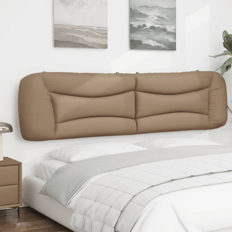 vidaXL cappuccino színű műbőr fejtámla párna 200 cm