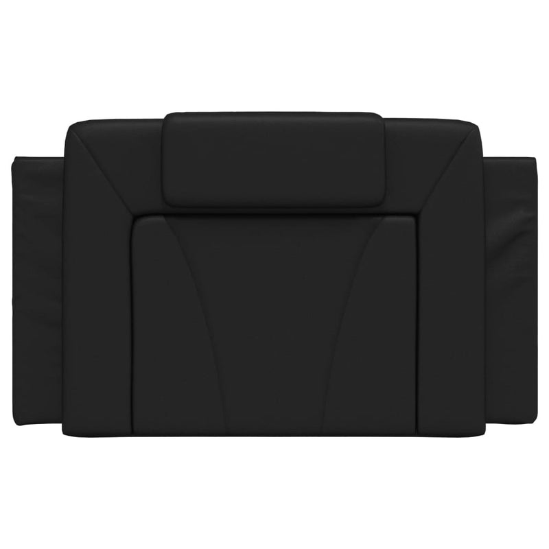 vidaXL fekete műbőr fejtámla párna 80 cm