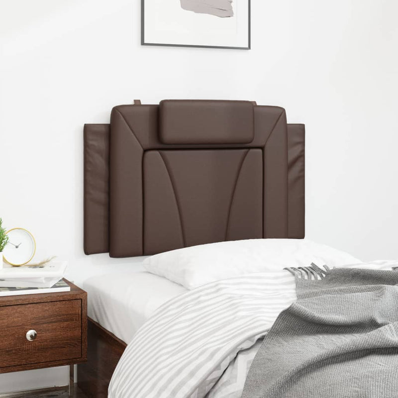 vidaXL barna műbőr fejtámla párna 80 cm