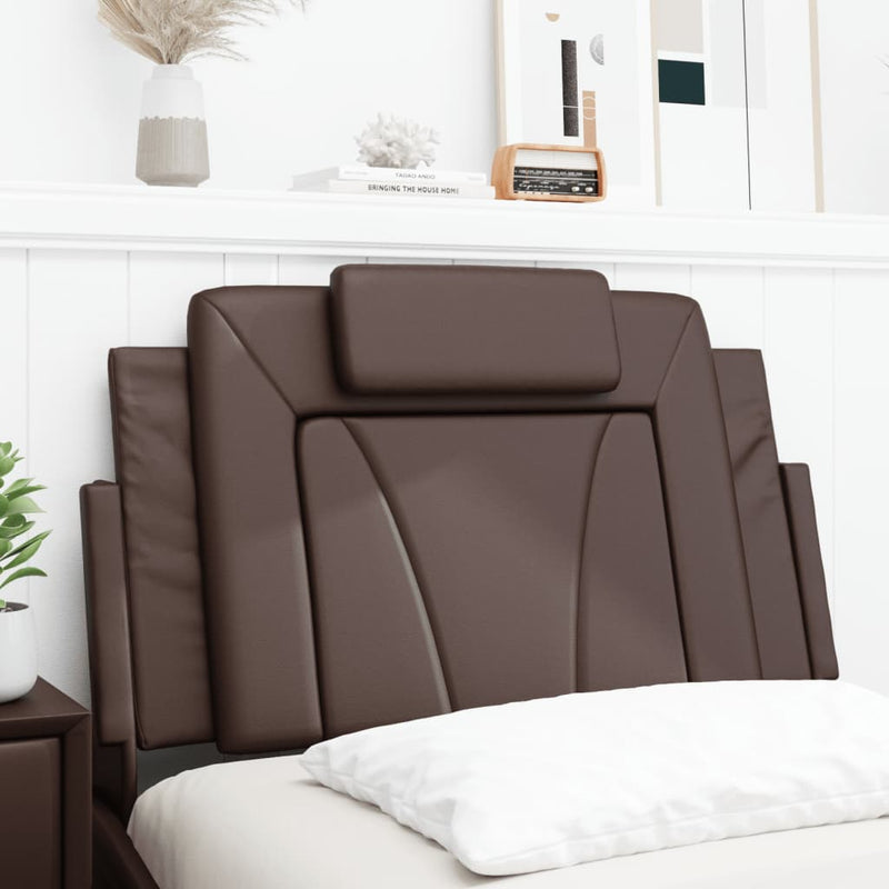 vidaXL barna műbőr fejtámla párna 80 cm