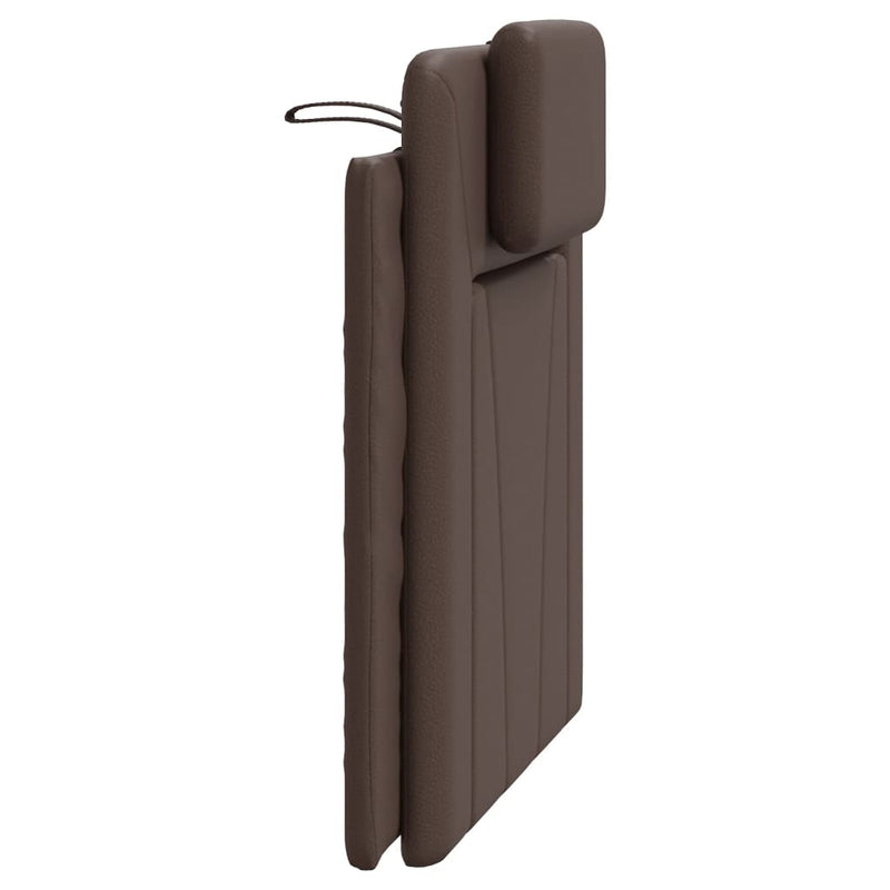 vidaXL barna műbőr fejtámla párna 80 cm
