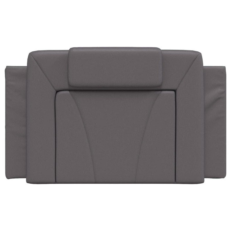 vidaXL szürke műbőr fejtámla párna 80 cm