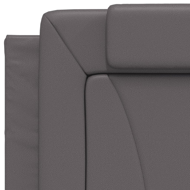 vidaXL szürke műbőr fejtámla párna 80 cm