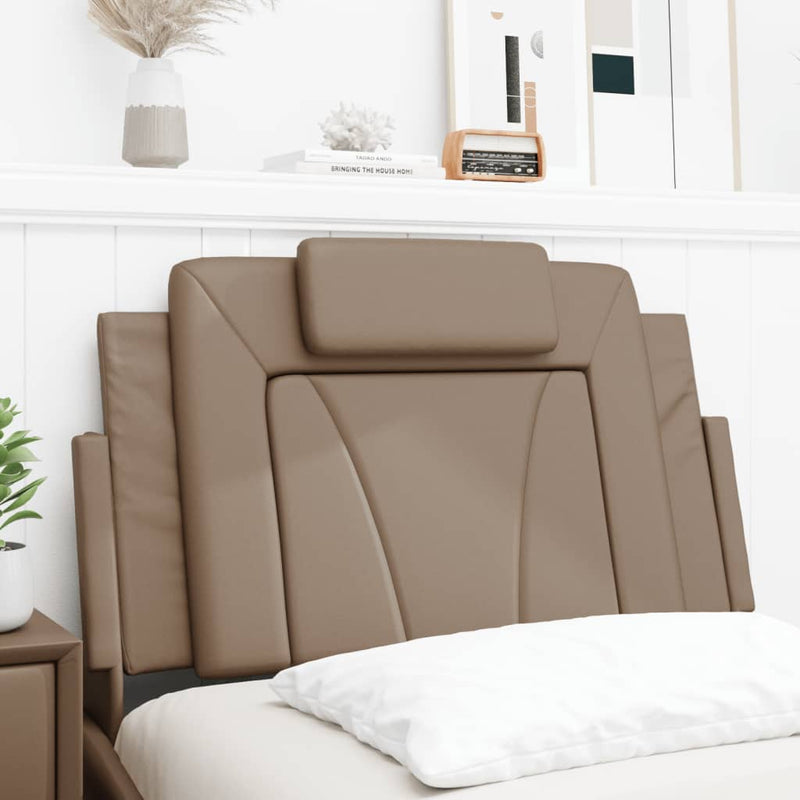 vidaXL cappuccino színű műbőr fejtámla párna 80 cm
