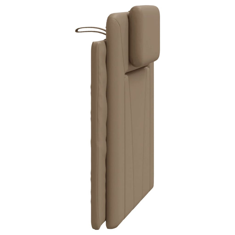 vidaXL cappuccino színű műbőr fejtámla párna 80 cm