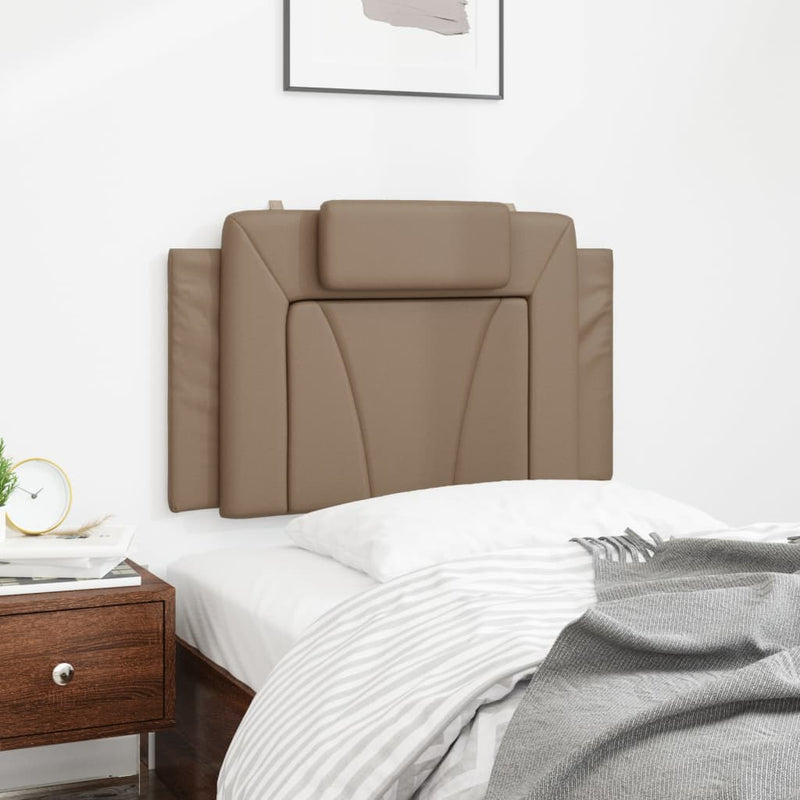 vidaXL cappuccino színű műbőr fejtámla párna 90 cm