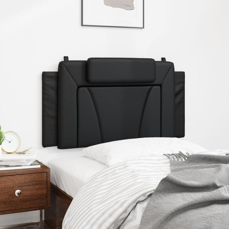 vidaXL fekete műbőr fejtámla párna 100 cm