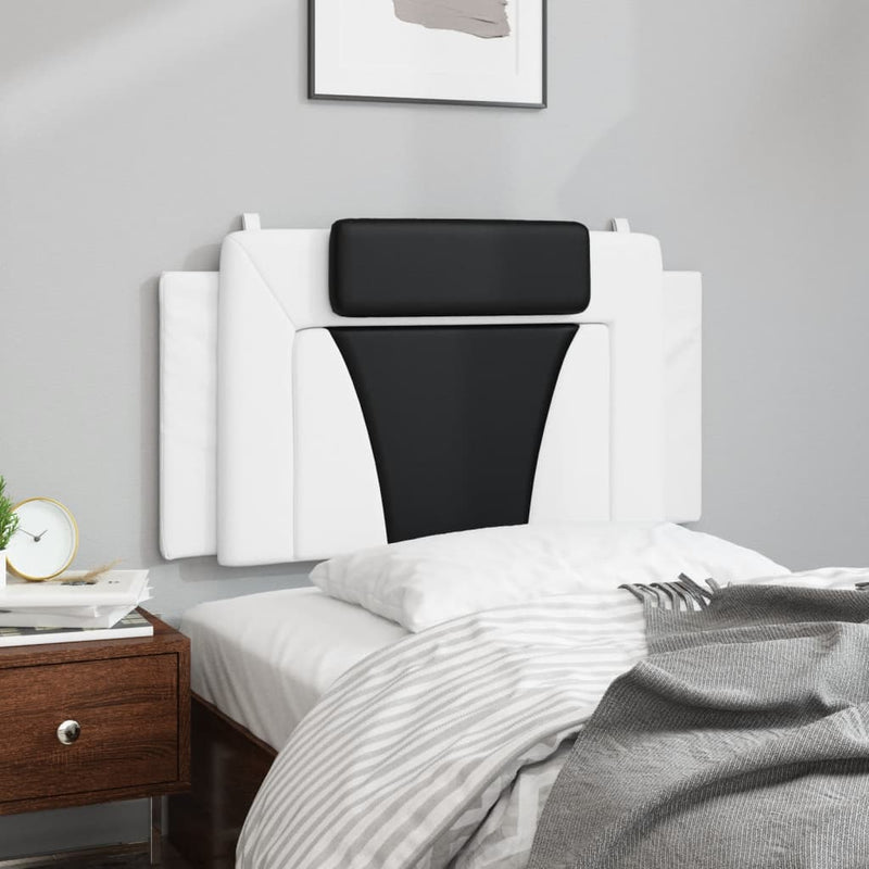 vidaXL fekete és fehér műbőr fejtámla párna 100 cm