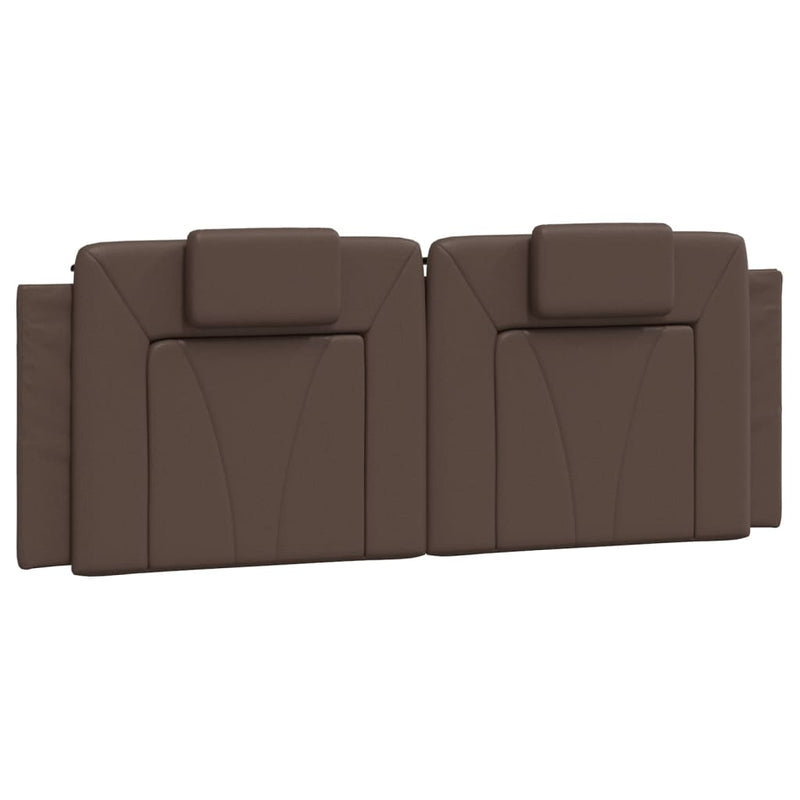 vidaXL barna műbőr fejtámla párna 120 cm