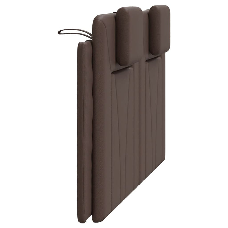 vidaXL barna műbőr fejtámla párna 120 cm