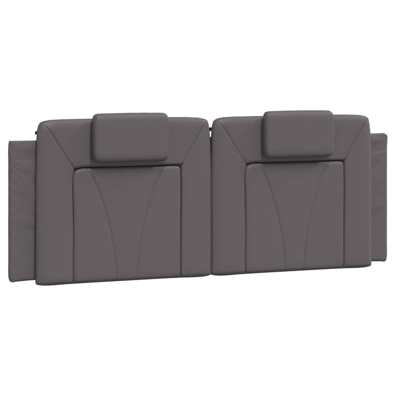 vidaXL szürke műbőr fejtámla párna 120 cm