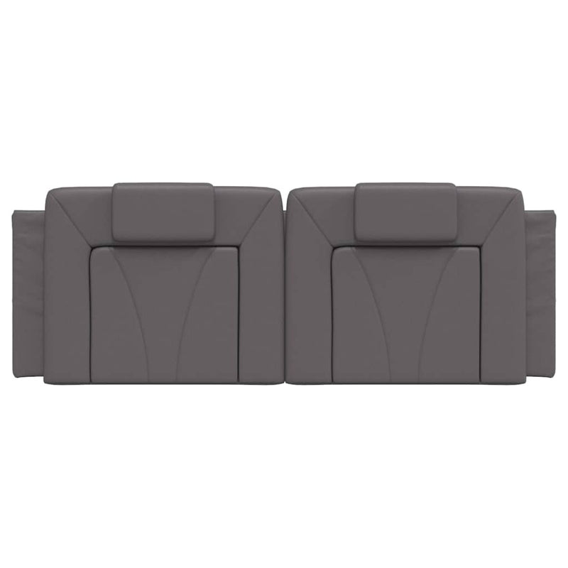 vidaXL szürke műbőr fejtámla párna 120 cm