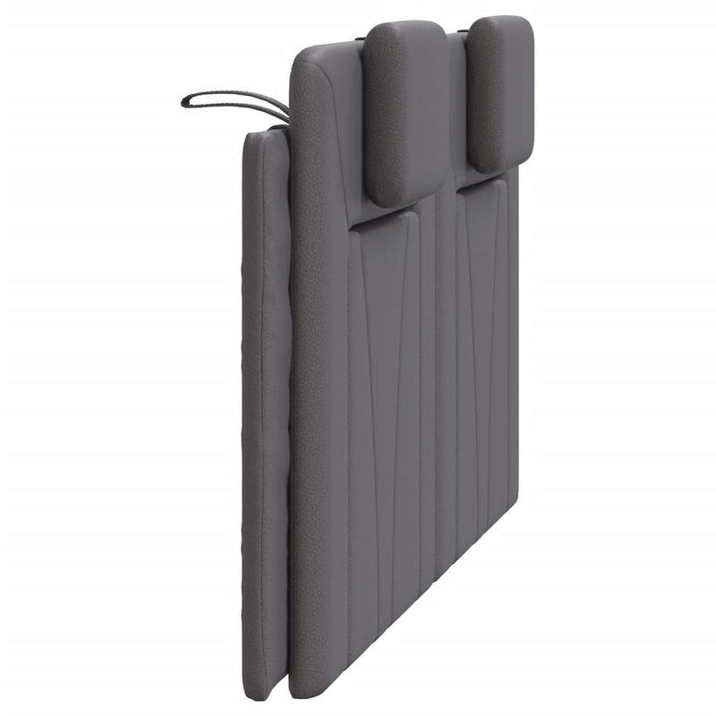 vidaXL szürke műbőr fejtámla párna 120 cm