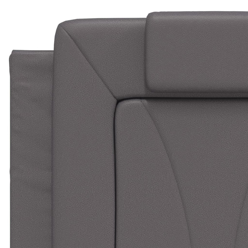 vidaXL szürke műbőr fejtámla párna 120 cm