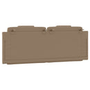 vidaXL cappuccino színű műbőr fejtámla párna 120 cm