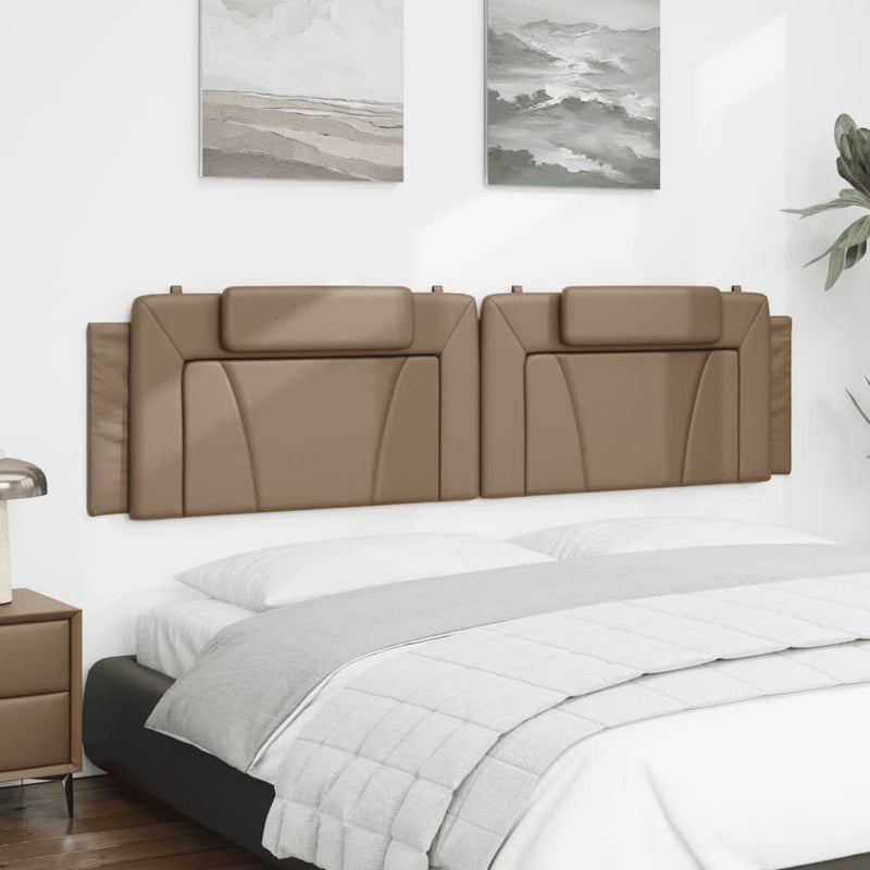 vidaXL cappuccino színű műbőr fejtámla párna 200 cm