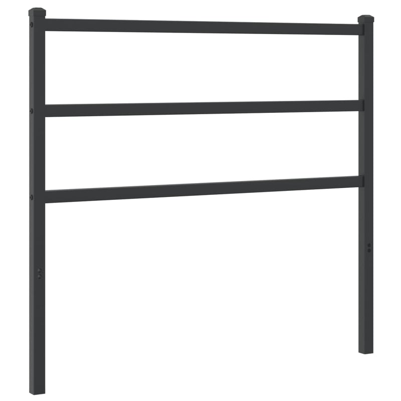 vidaXL fekete fém fejtámla 100 cm
