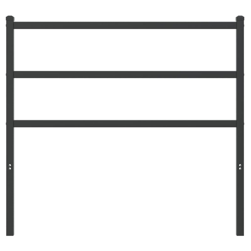 vidaXL fekete fém fejtámla 100 cm