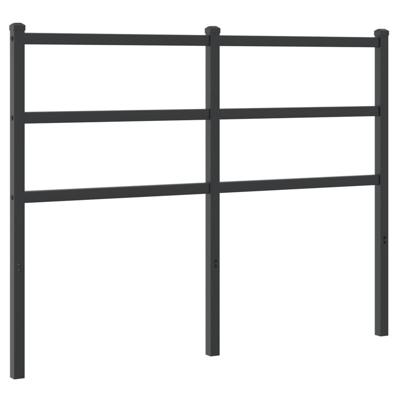 vidaXL fekete fém fejtámla 120 cm