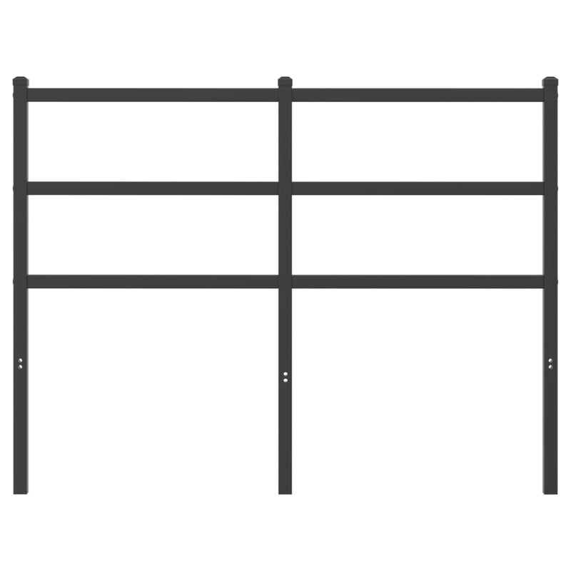 vidaXL fekete fém fejtámla 120 cm