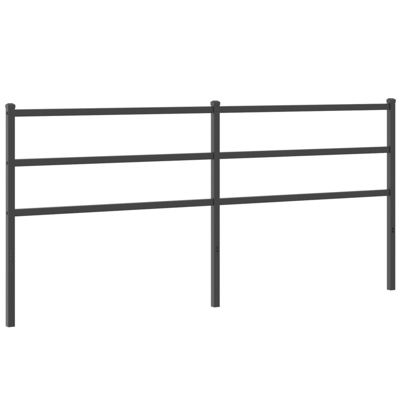 vidaXL fekete fém fejtámla 193 cm