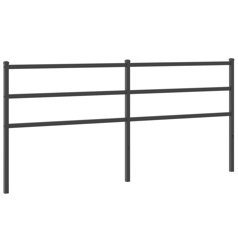 vidaXL fekete fém fejtámla 200 cm