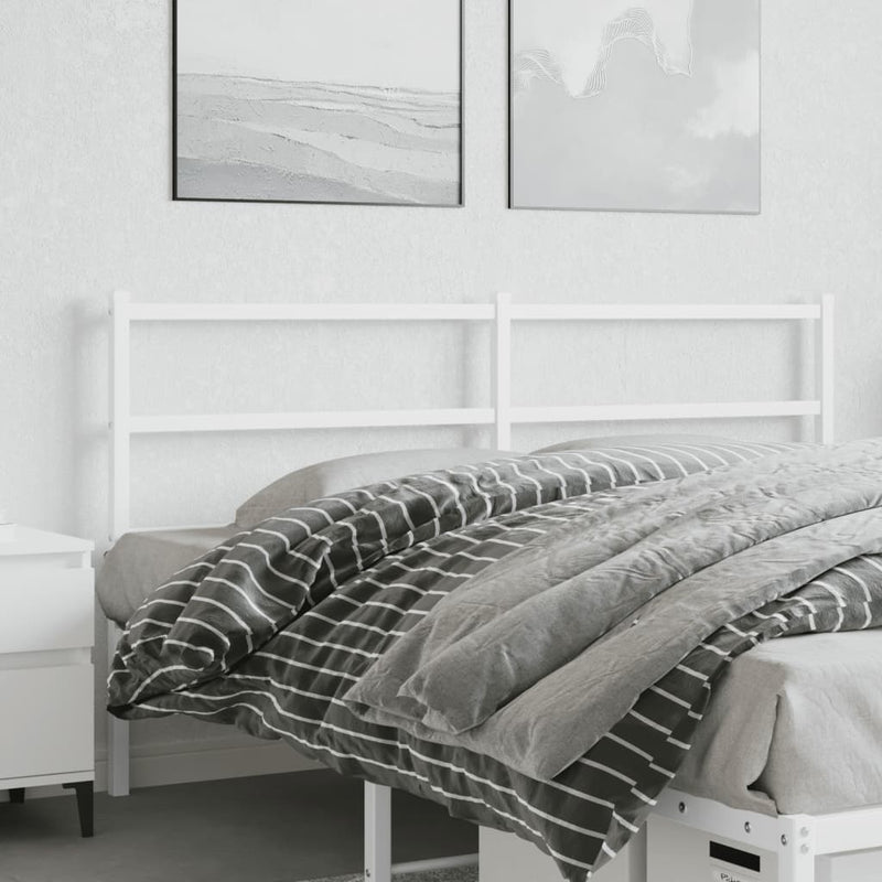 vidaXL fehér fém fejtámla 160 cm