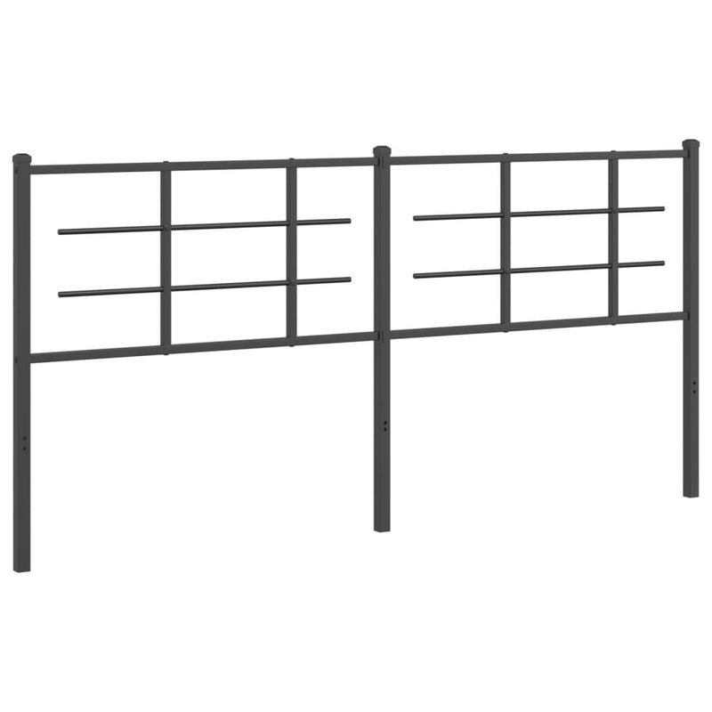 vidaXL fekete fém fejtámla 180 cm