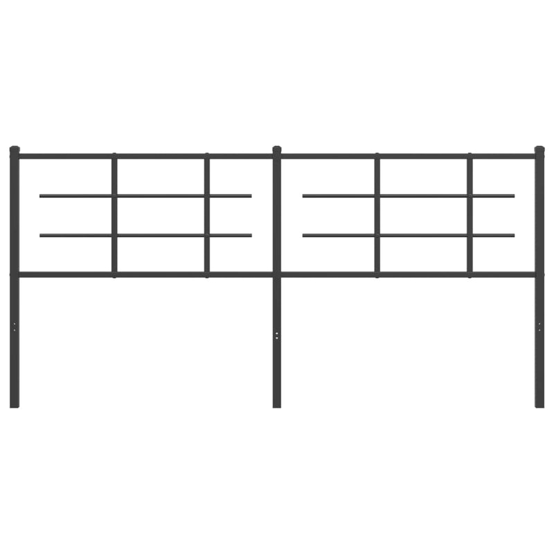 vidaXL fekete fém fejtámla 180 cm