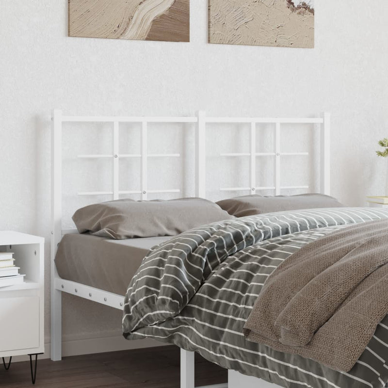 vidaXL fehér fém fejtámla 120 cm