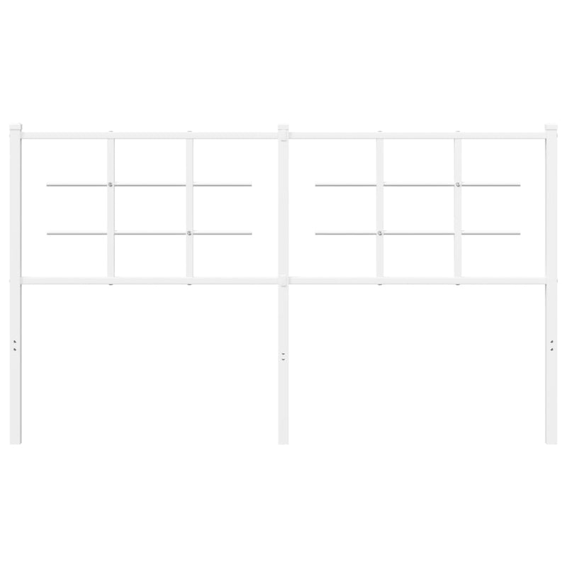 vidaXL fehér fém fejtámla 160 cm