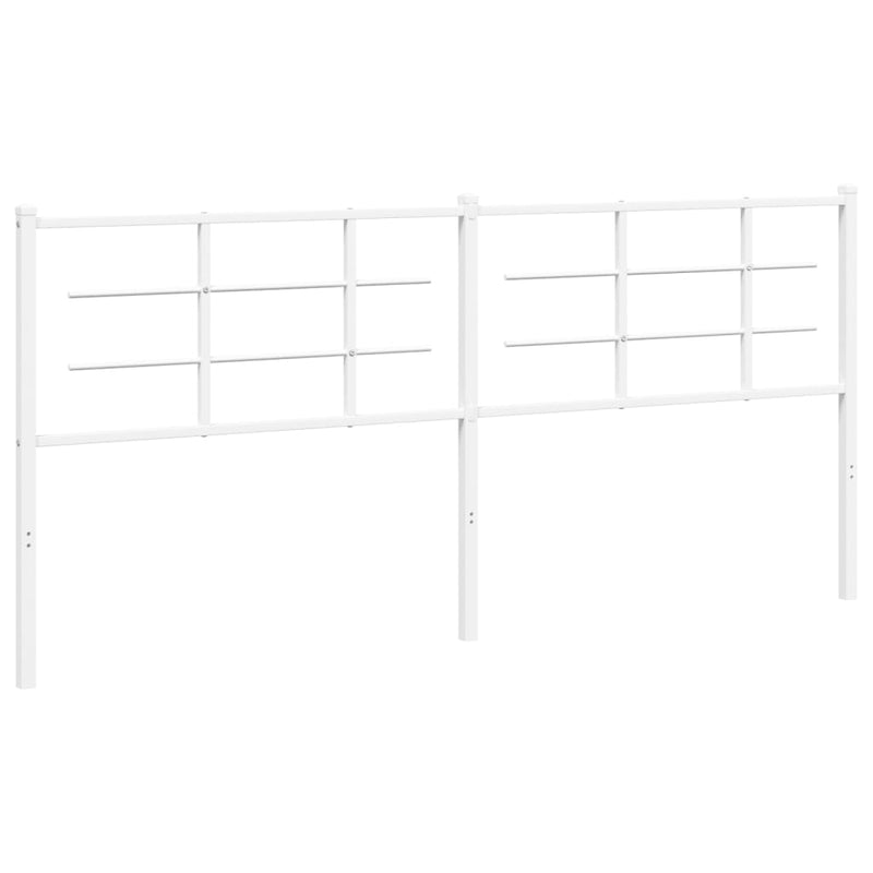 vidaXL fehér fém fejtámla 200 cm