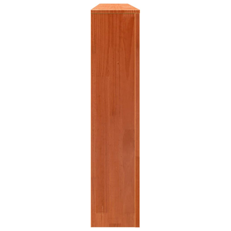 vidaXL viaszbarna tömör fenyőfa radiátorburkolat 169x19x84 cm