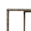 vidaXL 2 db szürke polyrattan tárolópolc