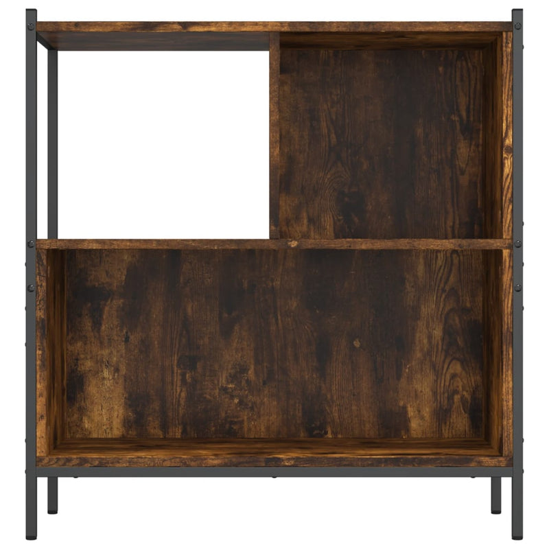 vidaXL füstös tölgy színű szerelt fa könyvszekrény 72 x 28 x 77,5 cm