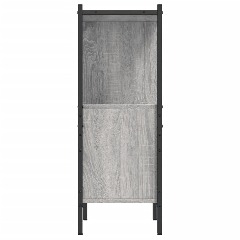 vidaXL szürke sonoma színű szerelt fa könyvespolc 72 x 28 x 77,5 cm